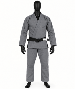 Conjuntos de Artes Marciales GI Jiu Jitsu Judo BJJ, Pantalones Kimono de Algodón, Logotipo Personalizado en la Parte Delantera, Uniforme Ligero y Transpirable - Product Image 1