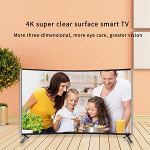 Téléviseur intelligent incurvé de 55 pouces, téléviseur haute définition, téléviseur à écran plat haute résolution - Product Image 3