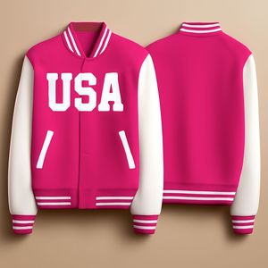 Bomber de baseball à manches en cuir universitaire avec logo brodé en chenille personnalisé blouson Lightman - Product Image 1