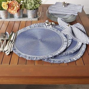 Meilleure Vaisselle Tissée Écologique Style Américain Arrondi Napperon Décoration de la Maison Fête Utilisation Durable Caractéristique Alimentaire - Product Image 1