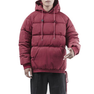 La mejor chaqueta acolchada de invierno personalizada de tendencia, Jersey acolchado con capucha y cuello levantado, chaquetas cálidas para exteriores de invierno - Product Image 2