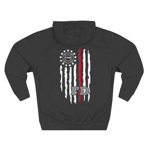 Felpa con Cappuccio per Vigili del Fuoco 1736 - First in Last Out - Onore e Comfort - Product Image 1