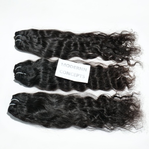 Vendeurs de cheveux longs ondulés naturels vierges vietnamiens bruts non traités, paquets de cheveux crus vietnamiens à double tirage cheveux à cuticule alignée - Product Image 1