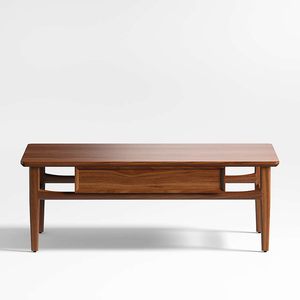 Mesa de salón de madera maciza oscura, muebles para el hogar versátiles para entrada, apartamento escolar, gimnasio y uso hospitalario - Product Image 5