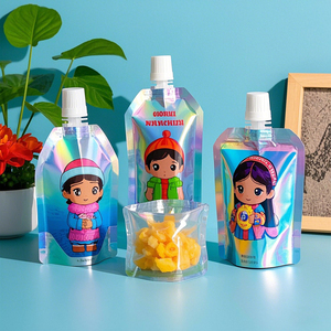 Sac d'emballage PET/LDPE/VM personnalisé avec bec verseur pour jus boisson lait et gelée pour enfants sac en aluminium durable - Product Image 1