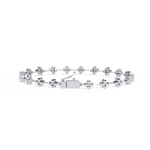 18K <b>Gold</b> Bracelet with Fabulous Lab Grown Diamond Elegant Diamond Bracelets & <b>Bangles</b> - Product Image 4