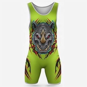 Nouvelle Arrivée 2026 – Maillots de Lutte Personnalisés de Haute Qualité pour Adultes, Sans Bretelles, Réversibles, Imprimés, Fermeture à Boutons Pression, Spandex/Polyester - Product Image 5