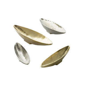 Elegance Look Metal Bopat Shape Bowl para boda Centro de mesa floral Decoración para el hogar Perfecto para crear un tazón de exhibición floral - Product Image 1