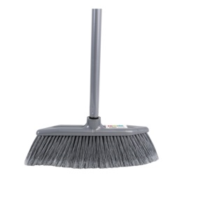 Balai Brosse Italien à Poils Doux en Plastique avec Manche en Plastique pour le Nettoyage et le Balayage des Sols Domestiques - Product Image 2