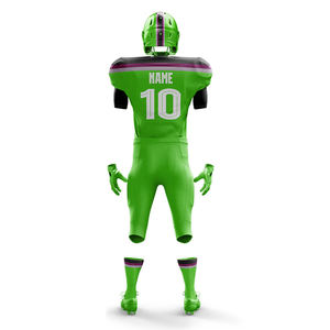 Conjunto de Uniforme de Fútbol Americano Más Popular, Personalizado con Impresión, Transpirable, Mangas Cortas Deportivas, 100% Poliéster, Talla Grande - Product Image 6