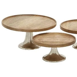 Soporte Redondo de Madera para Pastel, Popular y Duradero, Ecológico, Resistente al Calor, Hecho a Mano, Apto para Lavavajillas, para Uso en el Hogar y la Cocina - Product Image 4