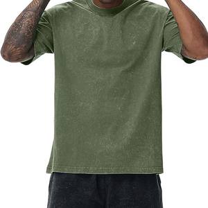 เสื้อยืดผู้ชายทรงโอเวอร์ไซส์ ผ้าถัก 100% โพลีเอสเตอร์/คอตตอน น้ำหนักเบา ระบายอากาศได้ดี เป็นมิตรกับสิ่งแวดล้อม สไตล์ลำลอง สตรีทแวร์ สีพื้น ย้อมสีแบบแอซิด - Product Image 3