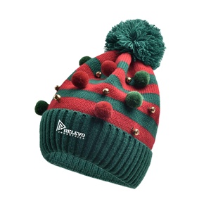 Chapeau d'hiver unisexe personnalisé, bonnet en tricot, chapeau Bennie, cadeau de Noël pour adultes, décorations de fête du Nouvel An - Product Image 1