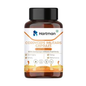 Cápsulas de Cordyceps para Adultos, Aumentan Naturalmente la Resistencia, la Utilización del Oxígeno y los Niveles de Energía con Extracto de Hongo Medicinal - Product Image 1