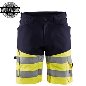 Ropa de trabajo para hombre, pantalones cortos reflectantes de seguridad, alta visibilidad, para construcción, carretera, venta al por mayor - Product Image 3