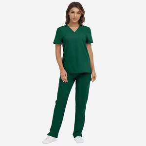Nouveaux ensembles de blouses médicales pour médecins, livraison rapide, style jogger, unisexe, anti-rides, boutons ajustés, denim 100% coton, confortables - Product Image 5