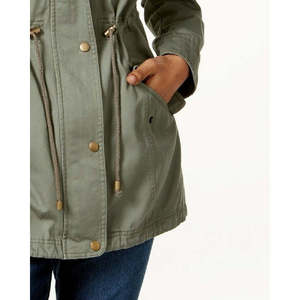 Giacca Bomber Reversibile da Donna Style & Co, Taglia Media, in Cotone con Cappuccio, Traspirante, in Velluto a Coste e Raso per l'Autunno - Product Image 3