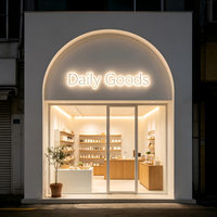 Nouveau style 2026 – Lettres LED acryliques lumineuses Halo étanches pour extérieur, qualité supérieure, 4500K, 6000K, 10000K, pour nom de magasin, garantie 2 ans