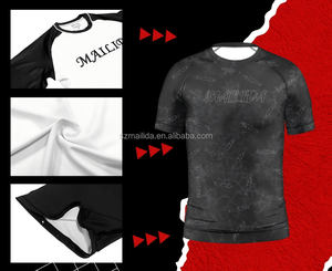 Ropa de Artes Marciales, Rashguard de MMA, BJJ, para Entrenamiento, Competencia, Gimnasio, Grappling, Boxeo, Jiu Jitsu, Camiseta y Pantalones Cortos para Hombre - Product Image 6