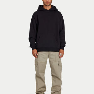 Sudadera con capucha unisex extragrande de peso pesado con hombros caídos, lisa y holgada, personalizable, fabricación OEM - Product Image 3