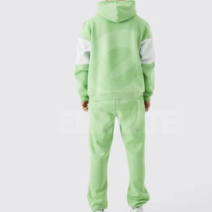 Conjunto Deportivo de Dos Piezas para Hombre, Invierno, Estampado, Felpa, Diseño Personalizado, Ecológico, Transpirable, con Capucha y Bolsillos Laterales - Product Image 2