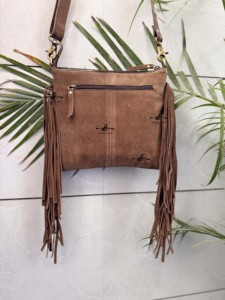 Nouvel arrivage de sacs à main en cuir suédé pour femmes, sculpture à franges, sacs à main à bretelles styliste gitane et bohème - Product Image 3