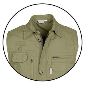 Chaqueta de exterior transpirable de alta calidad con logotipo personalizado para hombre, chaleco de trabajo informal, chaleco cargo sin mangas con múltiples bolsillos - Product Image 3