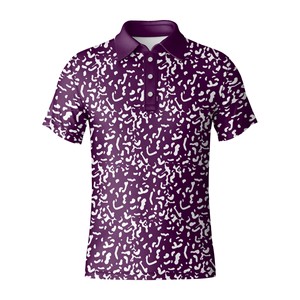 Polo de Golf de manga corta, tejido de punto transpirable, estampado por sublimación, camisa de Golf, ropa de ajuste Regular, logotipo personalizado, pecho delantero - Product Image 5