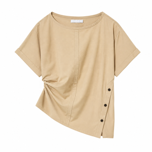 T-shirt pour femme en coton 100% de qualité supérieure, col rond, coupe classique, personnalisable, streetwear décontracté, haut tendance - Product Image 1