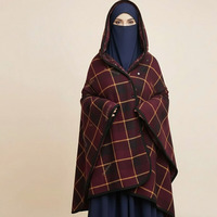 Hijab personnalisé, modeste, respirant, de haute qualité, châle, bonnet intérieur en jersey, foulard en mousseline épaisse pour femme, broderie toutes saisons