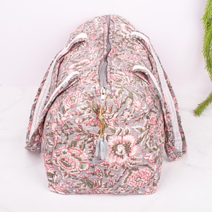 กระเป๋าดัฟเฟิลกระเป๋าผ้าฝ้ายลายขวาง: กระเป๋าโททสำหรับเดินทางที่เป็นมิตรกับสิ่งแวดล้อม - Product Image 3