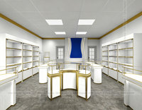 Solution de Rénovation pour Bijouterie de Luxe : Mobilier de Magasin de Bijoux, Comptoir d'Exposition en Acier Inoxydable, Vitrine
