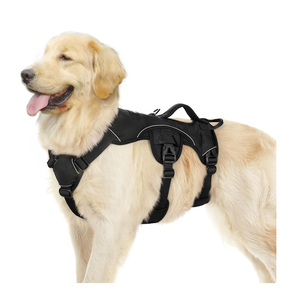Réfléchissant réglable sans traction gilet pour animaux de compagnie doux rembourré corps complet <span class=keywords><strong>harnais</strong></span> pour animaux de compagnie <span class=keywords><strong>anti</strong></span> évasion chien <span class=keywords><strong>harnais</strong></span> pour grands chiens - Product Image 1