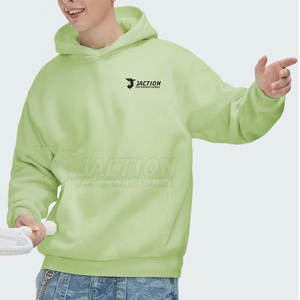 Sudadera con capucha de gran tamaño impresa con logotipo OEM de alta calidad, sudaderas con capucha de algodón para hombre, sudaderas básicas de gran tamaño para invierno - Product Image 4