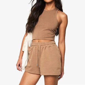 เสื้อกล้ามเอวลอยสำหรับผู้หญิงเซตสองชิ้นกระโปรงสั้นแบบสั่งตัดสำหรับฤดูร้อน - Product Image 6