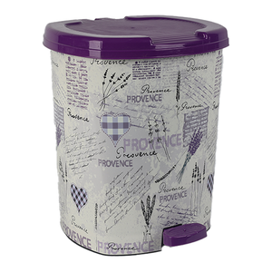 Poubelle à pédale à motifs 3 pièces hygiénique mains libres conteneur de déchets pour cuisine salle de bain bureau Use-7lt 22lt seaux intérieurs - Product Image 4