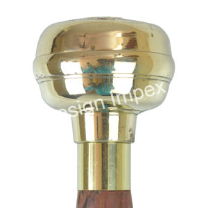 Bâton de marche brillant supérieur Poignée de style nautique Tons d'argent et d'or disponibles Bâton de marche de luxe Gentleman très durable - Product Image 3