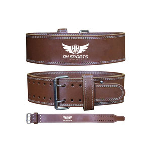 Cinturón de Cintura de levantamiento de pesas de cuero de gimnasio personalizado de alta calidad al por mayor cinturón de levantamiento de pesas protector ajustable fabricado - Product Image 3