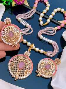 Conjunto de Collar de Cadena con Eslabones de Circonita Chapada en Rodio de Alta Calidad para Mujer, Estilo Indio Antiguo, para Regalos de Boda y Fiestas - Product Image 4