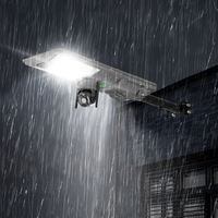 Farola Solar con Cámara 4G Wifi, Lámpara Solar de Monitoreo para Exteriores, Cámara CCTV Inalámbrica con Red, Cámara Solar de 300W 500W