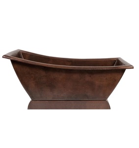 Bañera de Cobre Puro Hecha a Mano con Acabado Antiguo y Forma Única, Accesorios de Baño de Alta Calidad para Hogar, Hoteles y Restaurantes, Gran Venta - Product Image 1