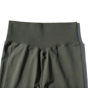 Las mejores mallas de mujer transpirables informales de cintura alta Spandex entrenamiento gimnasio Yoga Fitness Pantalones - Product Image 5