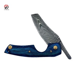 Venta caliente multifuncional Damasco acero cigarro accesorios personalizado cigarro cuchillo cortador con logotipo - Product Image 4