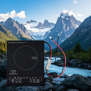 La más nueva estufa infrarroja inteligente <span class=keywords><strong>de</strong></span> 24V 48V CC, cocina <span class=keywords><strong>de</strong></span> inducción, batería única, doble uso para interior y exterior para RV - Product Image 4