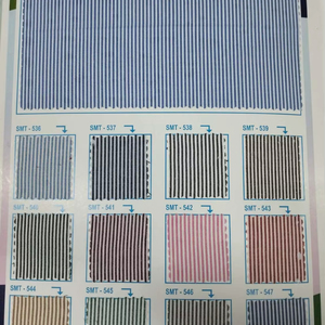 Tela tejida de rayas de algodón para uniformes escolares Hilo teñido Durable Suministro al por mayor a precio asequible - Product Image 1