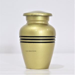 Urnas de recuerdo pequeñas tribanda de aluminio de alta calidad, urnas de cremación para cenizas humanas, urnas de cremación de alta calidad - Product Image 2