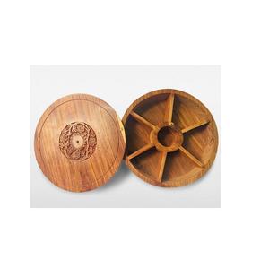 Nueva Caja de Madera para Masala, para Almacenamiento Limpio de Especias Esenciales de Cocina India, Caja de Especias de Madera Clásica para Haldi Garam Masala - Product Image 2