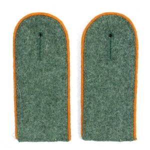 Epaulettes de Oficial con Ribete Verde Bordado, Placas de Hombro Premium para Uniforme de Servicio - Product Image 1