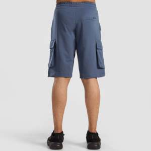 Shorts cargo en toile 100% polyester, coupe classique, taille XS, avec logo décoratif pour le golf - Product Image 3
