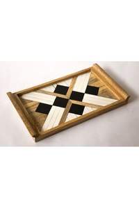 Vente chaude Design Luxueux Restaurant et Hôtel Fournitures Plateau De Service En Bois Avec Poignées De Feuille De Grossiste Indien En Bois T - Product Image 5